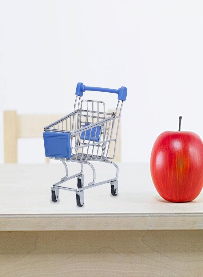 Dpofirs Mini Supermarket Handcart, Shopping Cart Supermarket Handcart Mini Shopping Cart Mini Supermarket Storage Toy Decorative Ornaments for Storage Toys Home Kitchen Office, Gifts Choice - Image 3